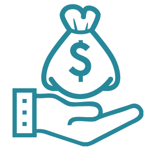 Collect rent from self storage customers icon